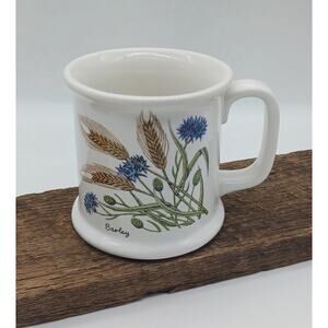 Vintage Barley History Lauffer Japan Coffee Mug Stoneware